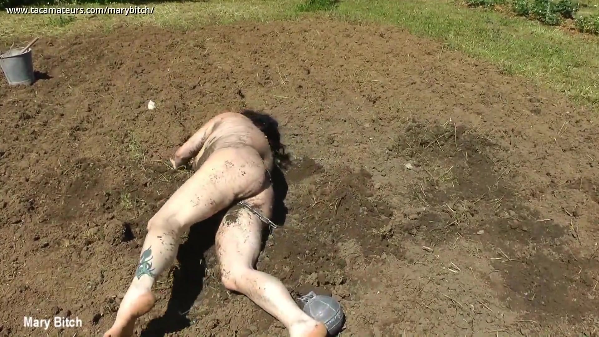 Gardening For Naked Slave Slut Pt3