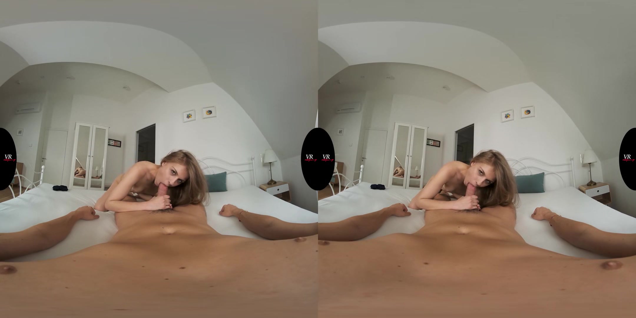 Double Blowjob - Hot Teens Won't Stop Sucking Until You Cum - Amateur MFF Threesome Teens Edging Blowjob
