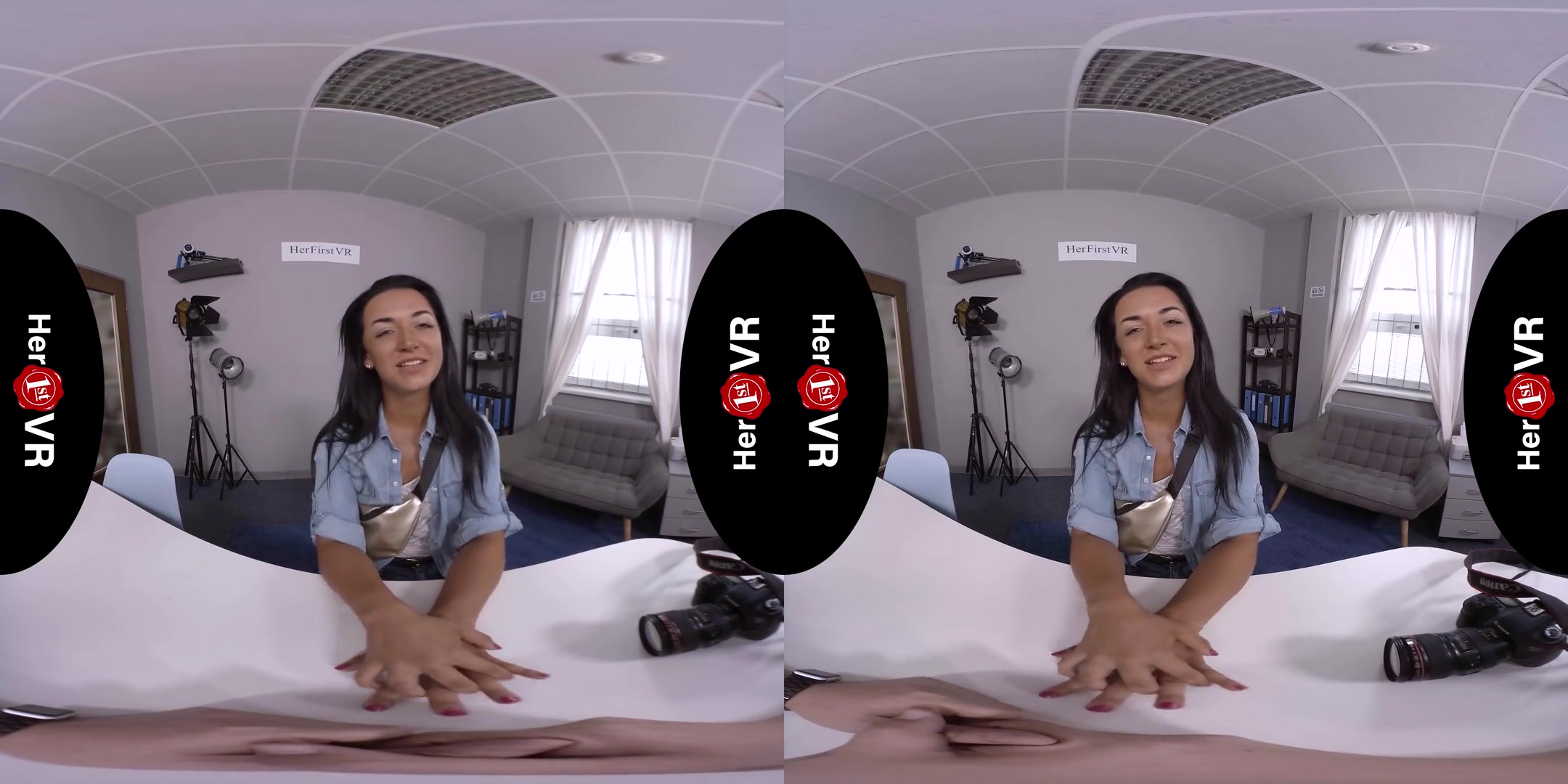 Zuzu Sweet - VR Casting - Shaved Amateur Striptease POV Fuck