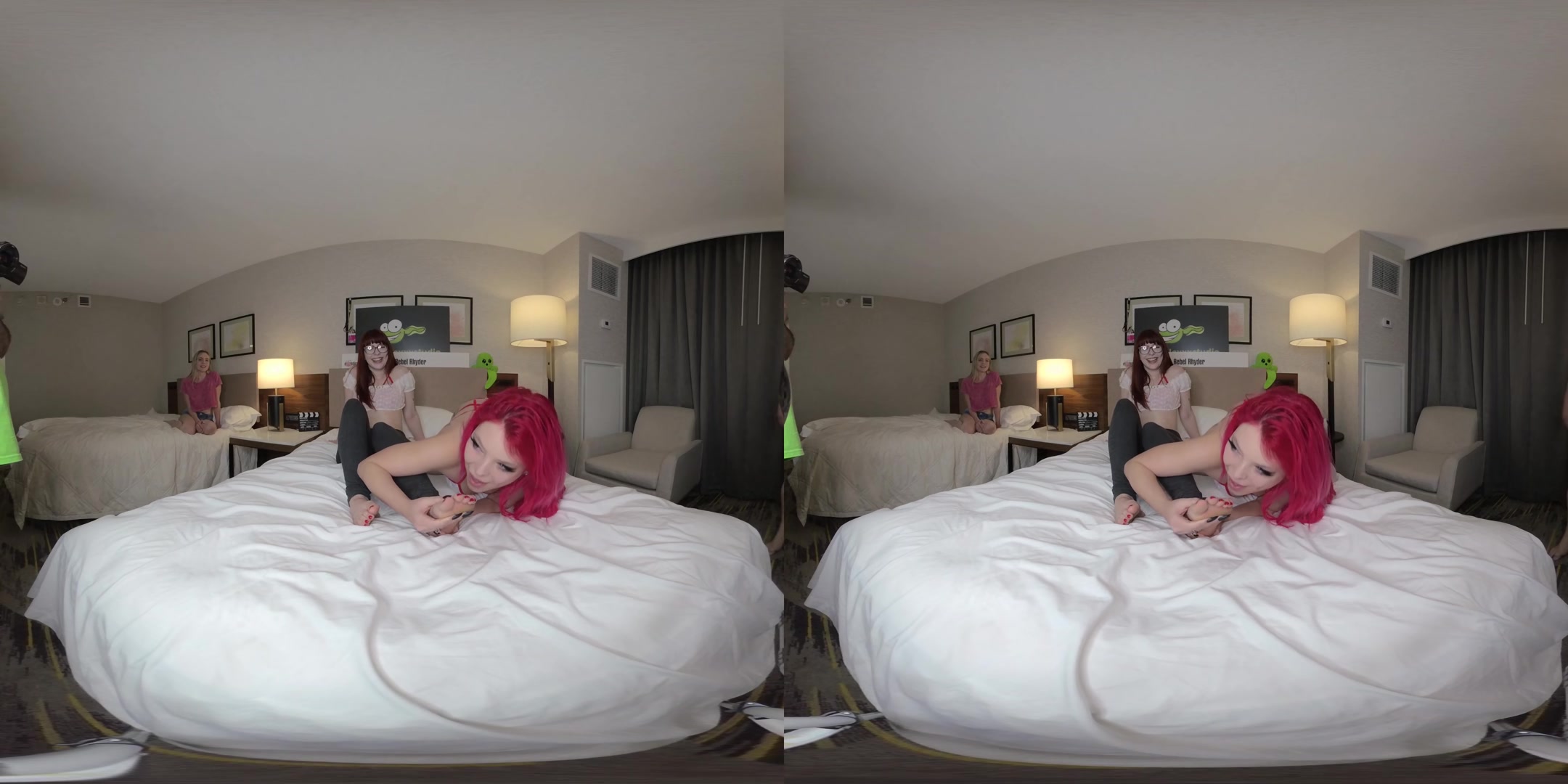 Taylor Nicole And Hannah Grace Lesbian Fun With Rebel Watching - TadPoleXXXStudio