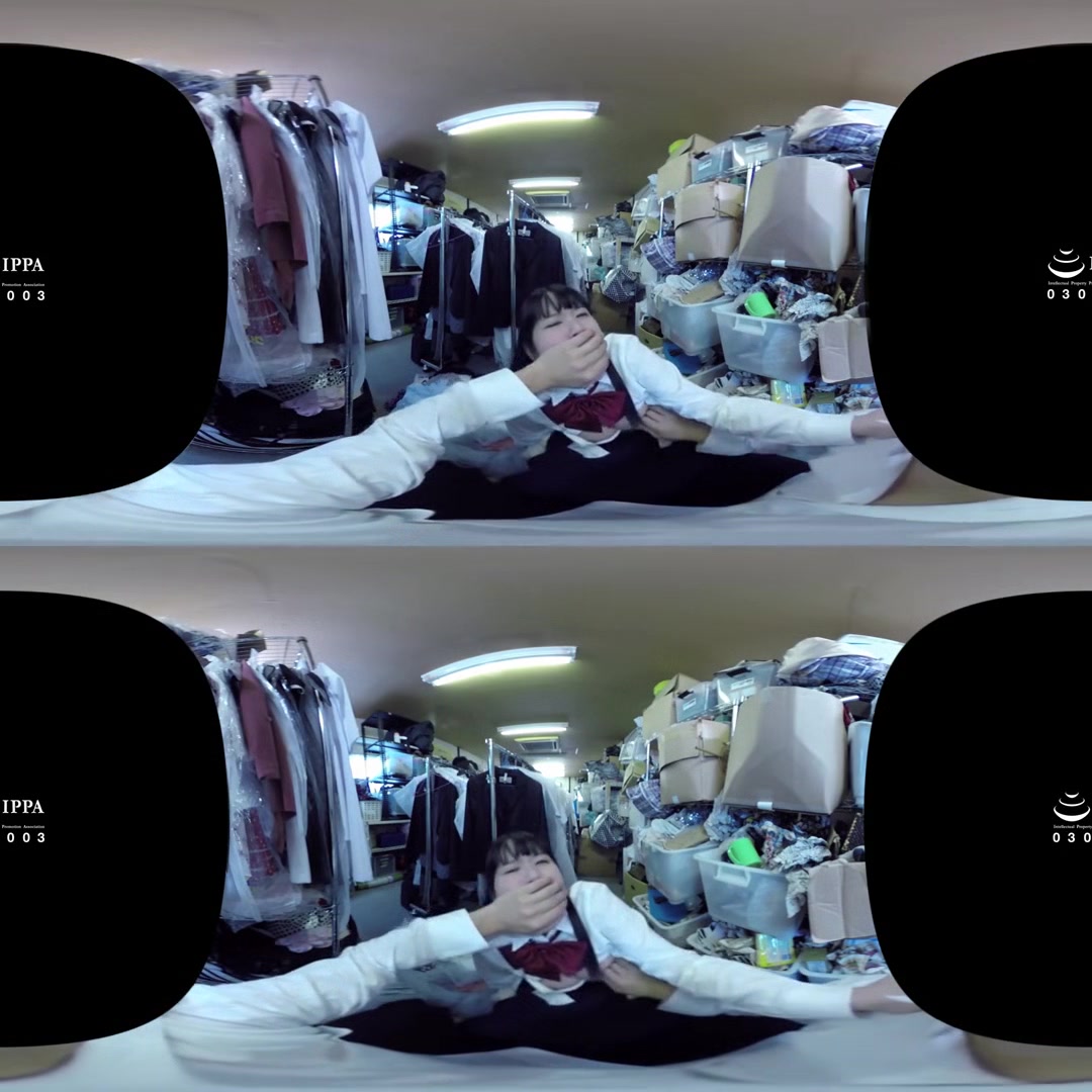 Cute Schoolgirl Flashing Her Panties While she Cleans the Steps in Thigh-High Socks; Japanese Teen Fucked POV VR