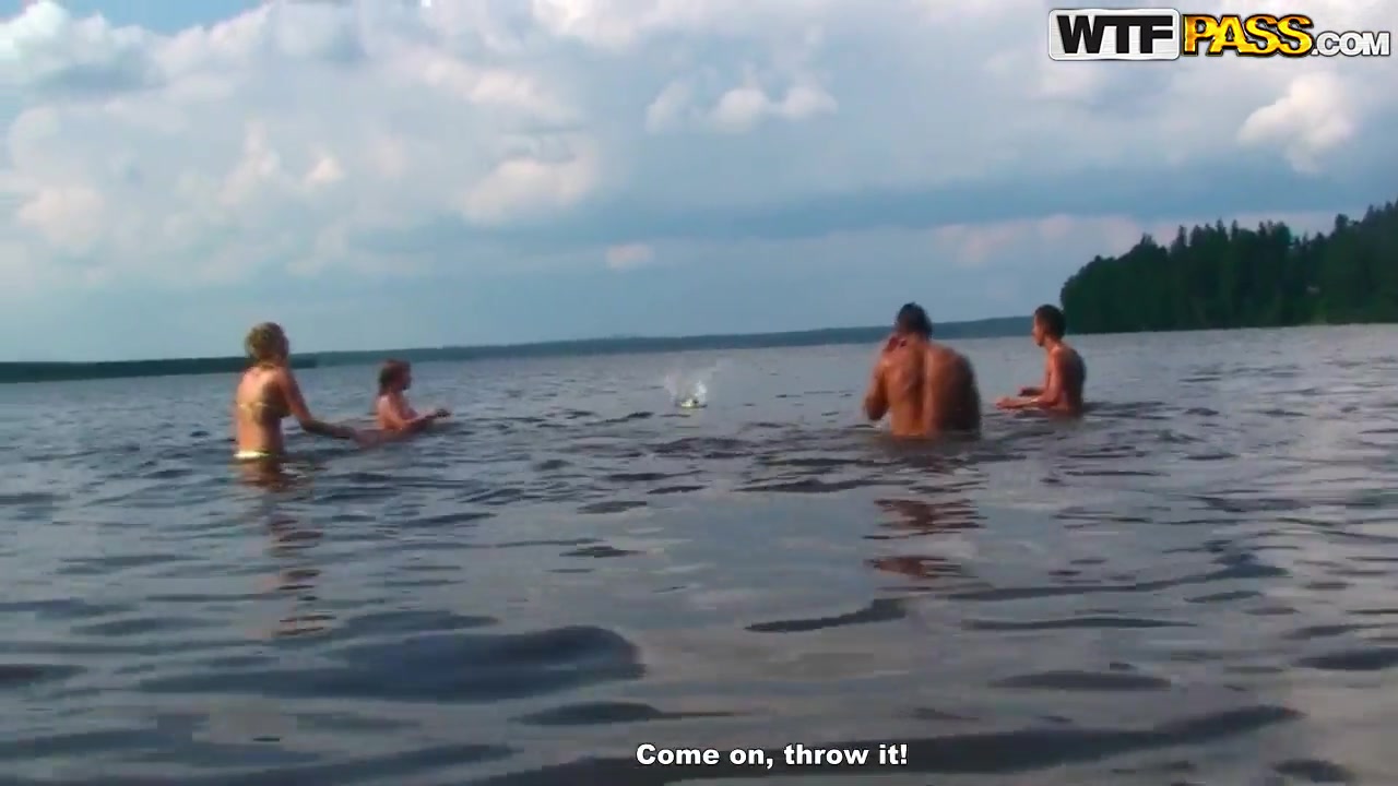 student 18+ friends decided to spend day together near the sea