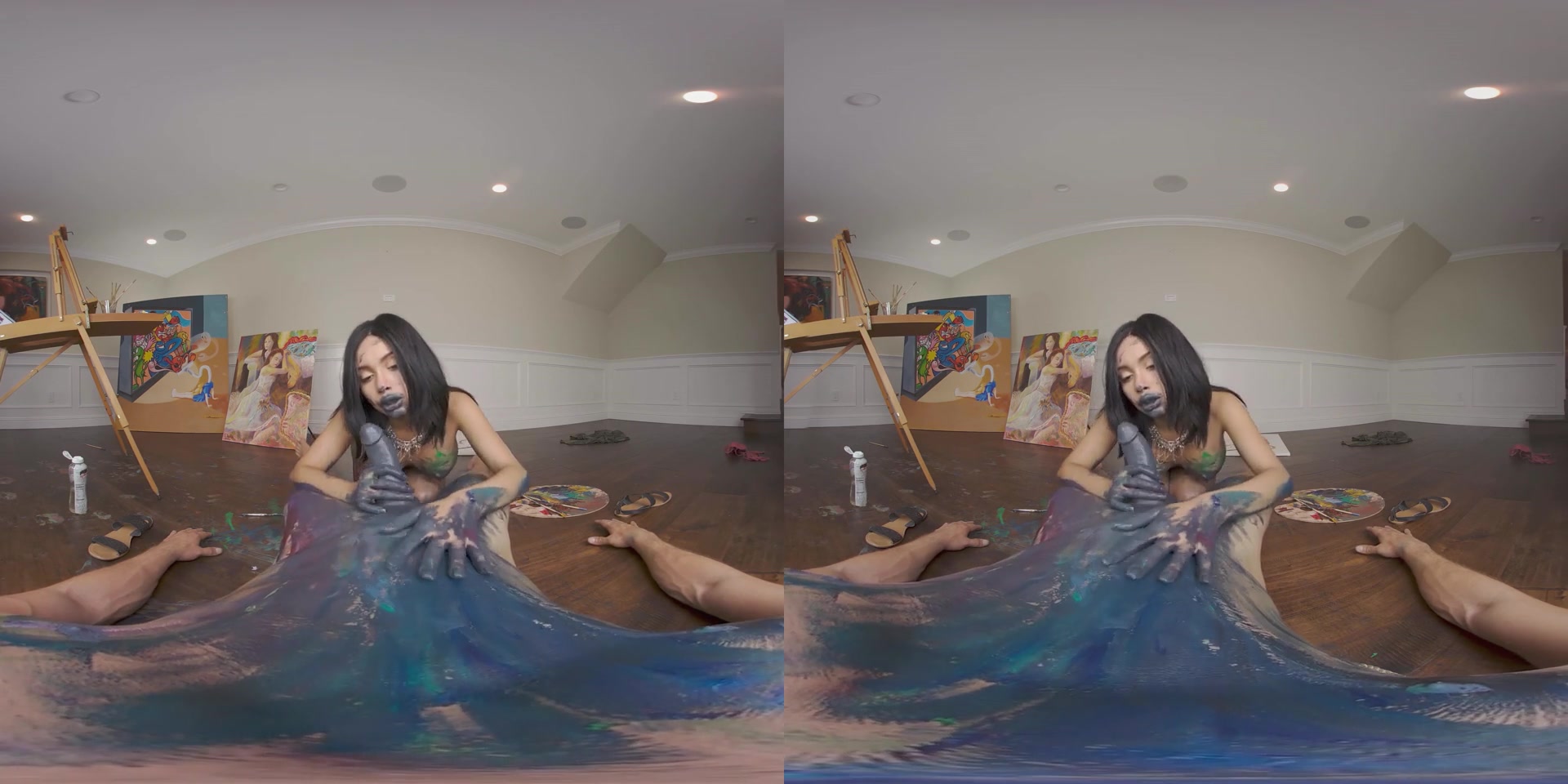 Aaliyah Hadid in Paint Job VR Porn Video - VRBangers