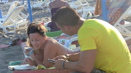 Met at the beach and drilled in all holes bewitching brunette hair