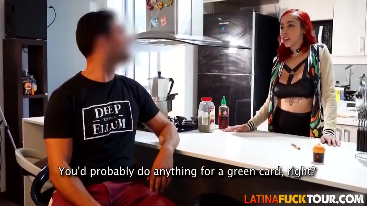 Submissive Latina teen 18+ Gives Control To Older Guy