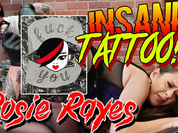 Rosie Rayes Gets an Asshole Tattoo then takes a cream pie!