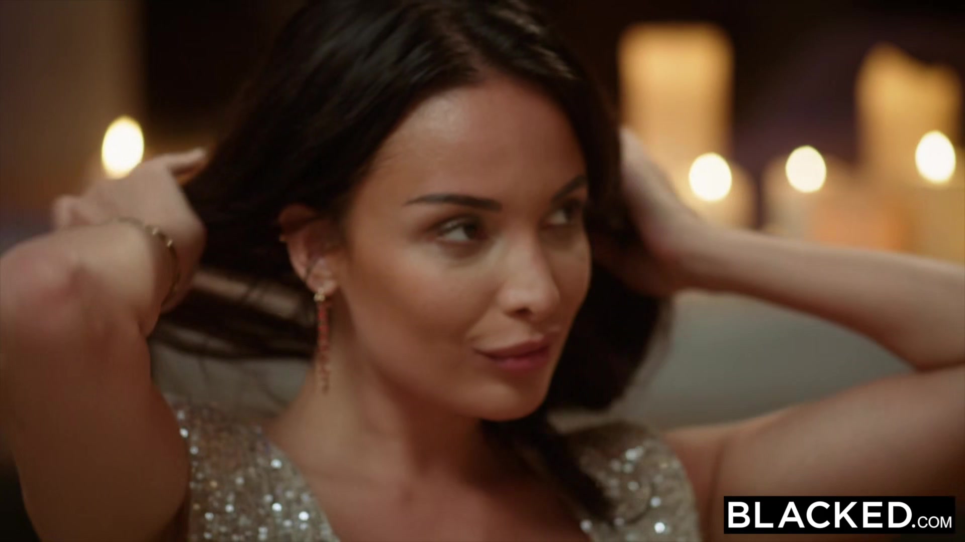 BLACKED Hot French girl gets DPed by two huge BBCs at party