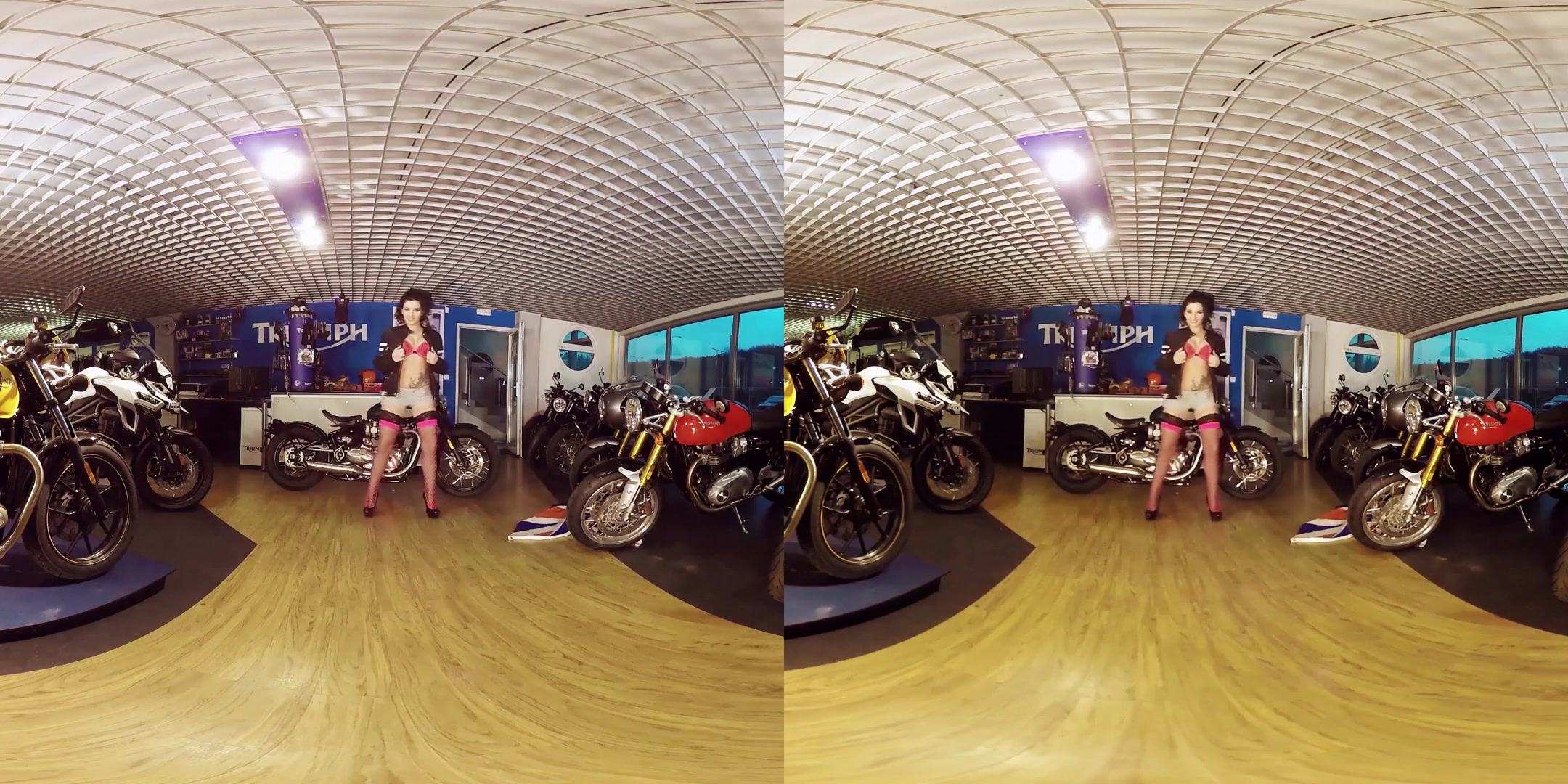 Lucia Denvile in Biker Bad Girl Gets Naked at the Shop - BravoModelsMedia
