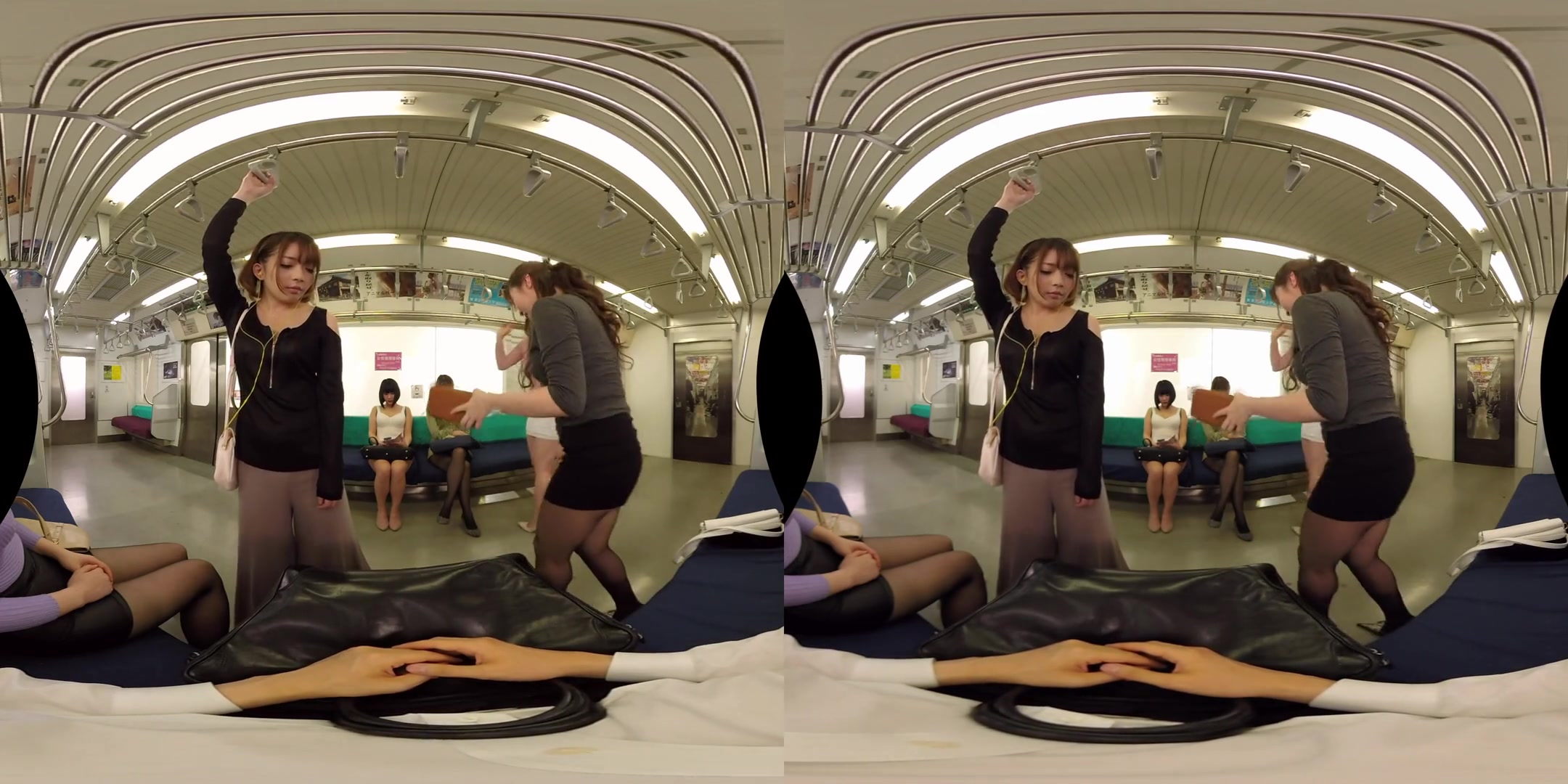 You Accidentally Boarded the Ladies-Only Train Car; Reverse Gangbang CFNM with Japanese Babes