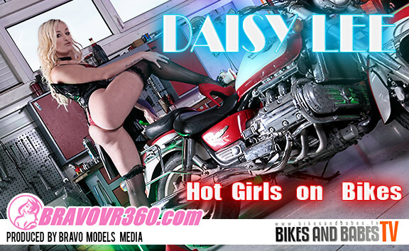 Daisy Lee in Blonde Stunner Gets Naughty in the Garage - BravoModelsMedia