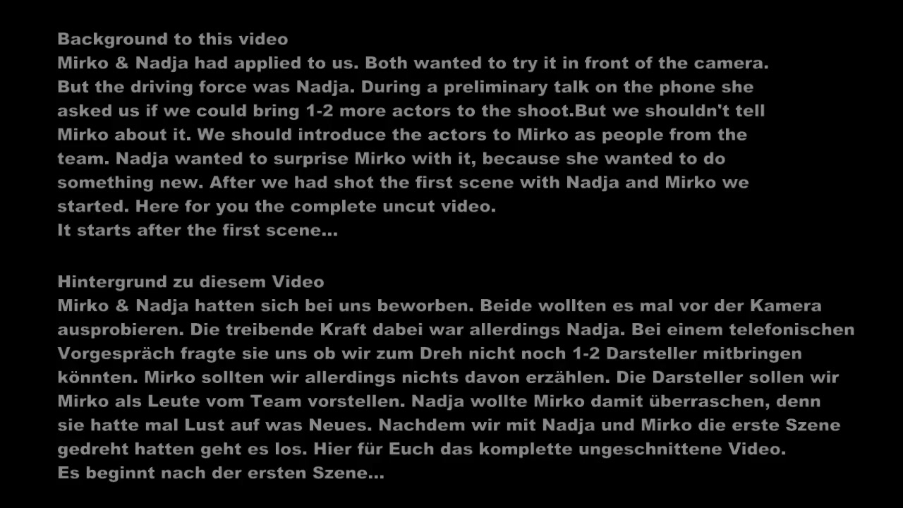 Nadja Makes Her Boyfriend To A Cuckold - English Subtitles
