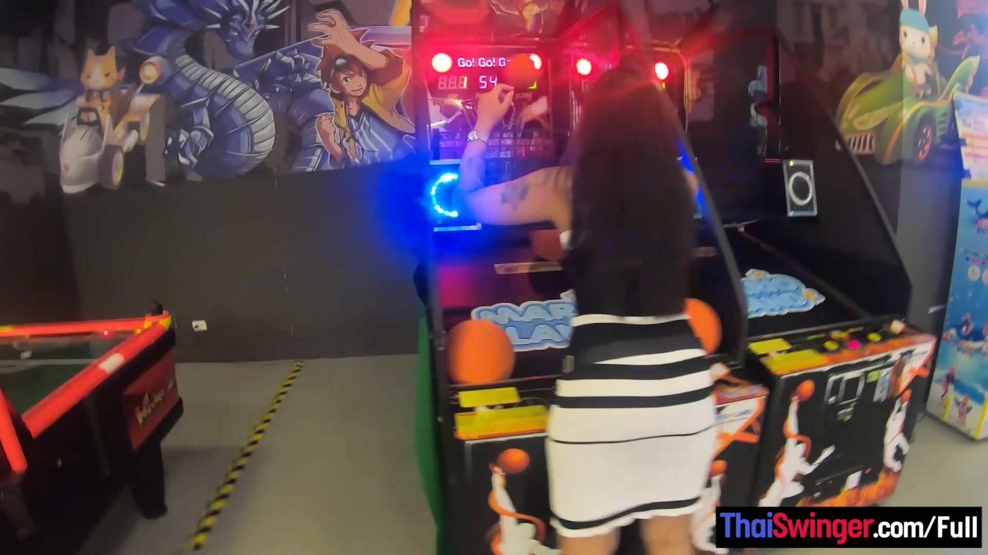 Thai amateur teen 18+ girlfriend plays with a vibrator toy after a day of fun