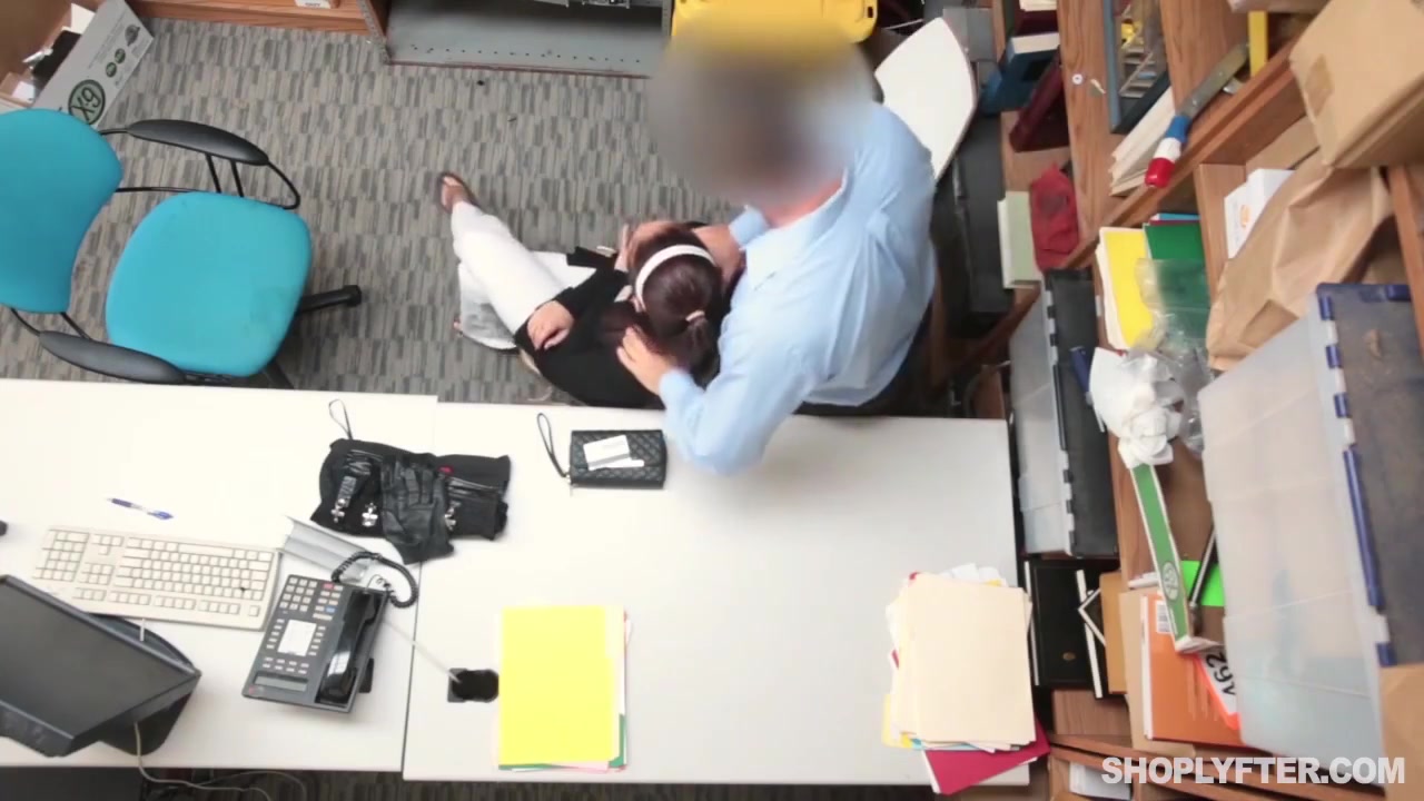 Two Teeny Cute Shoplifters Caught And Doggystyled In Back Office