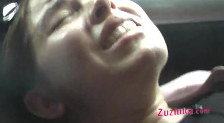 Oral sex in car with czech amateur Zuzinka