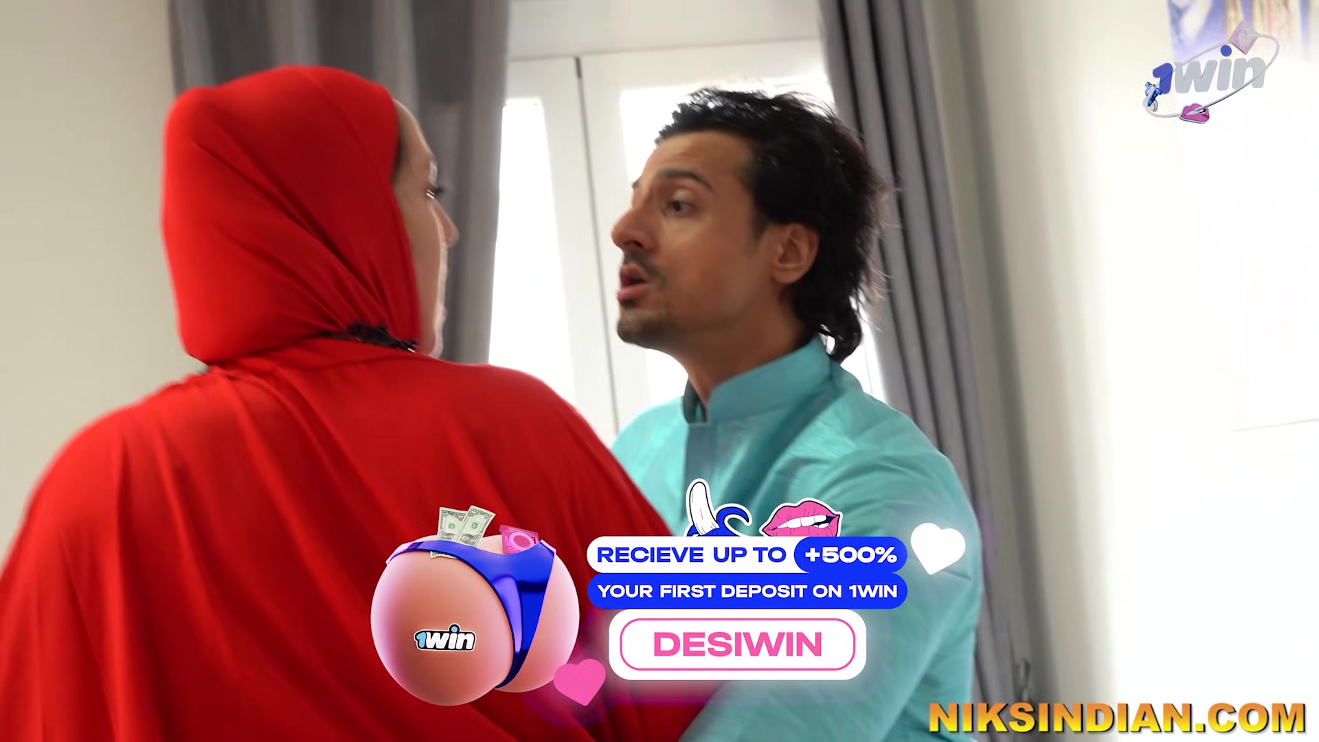 Big Ass Cheating Muslim Wife Getting Fucked By Another Man In front of Her Husband