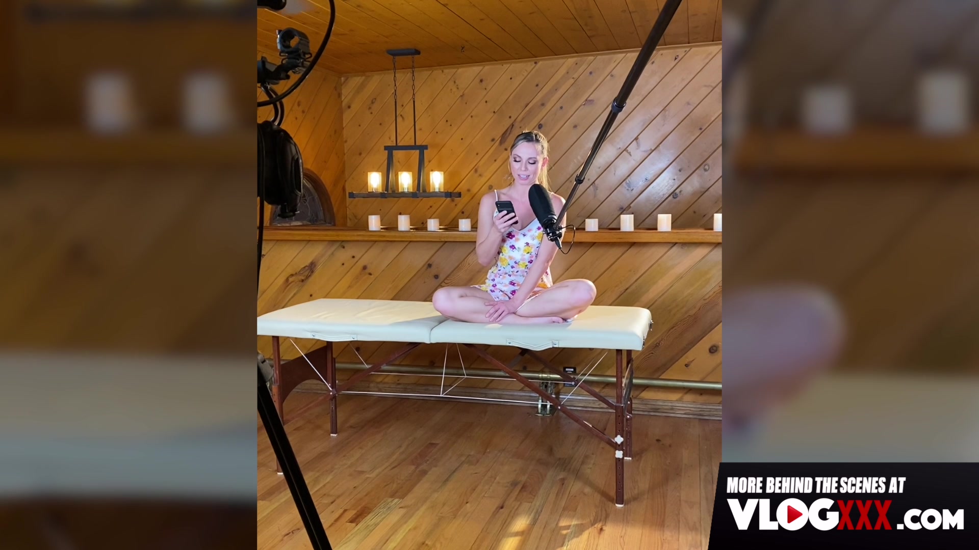 BTS Of Aidra Fox's Sensual Massage And Sex Scene