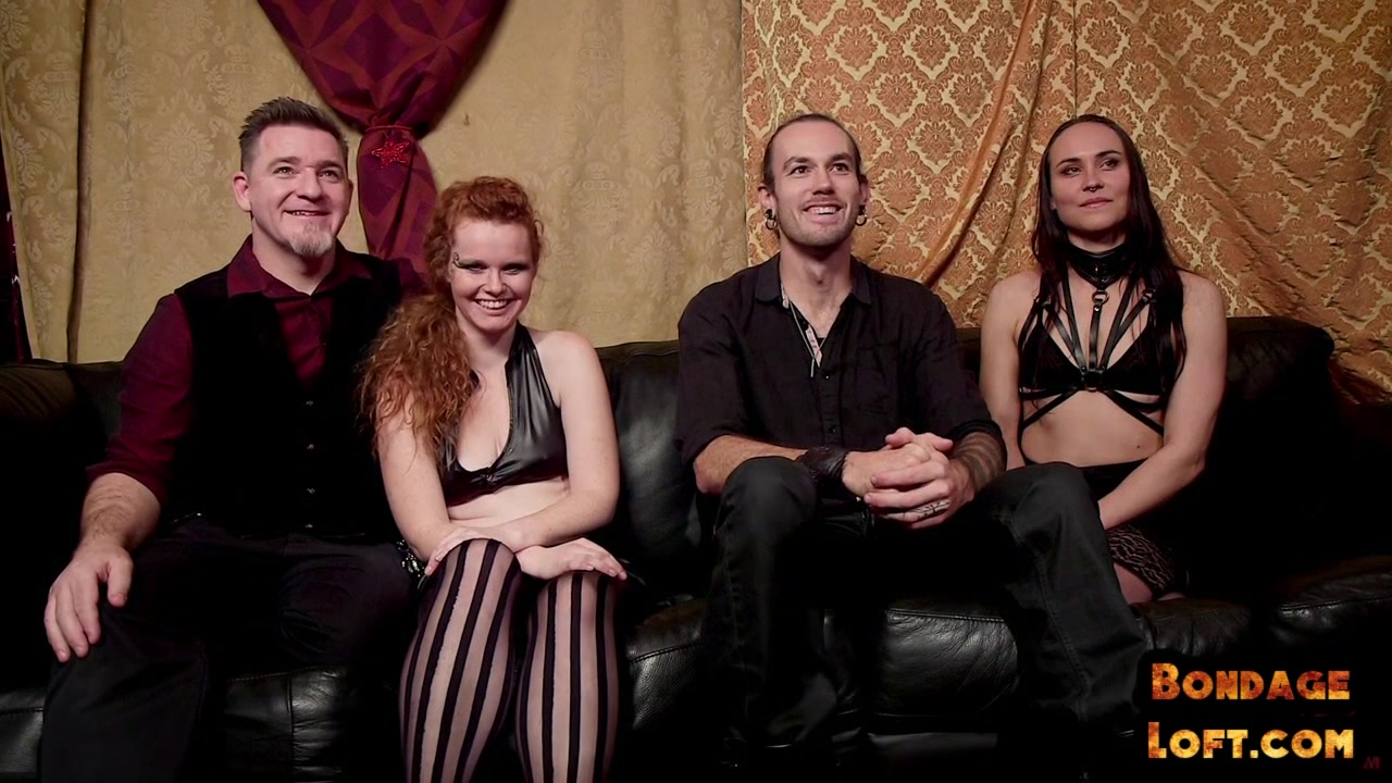 Ginger subject facefucked before riding in erotic group