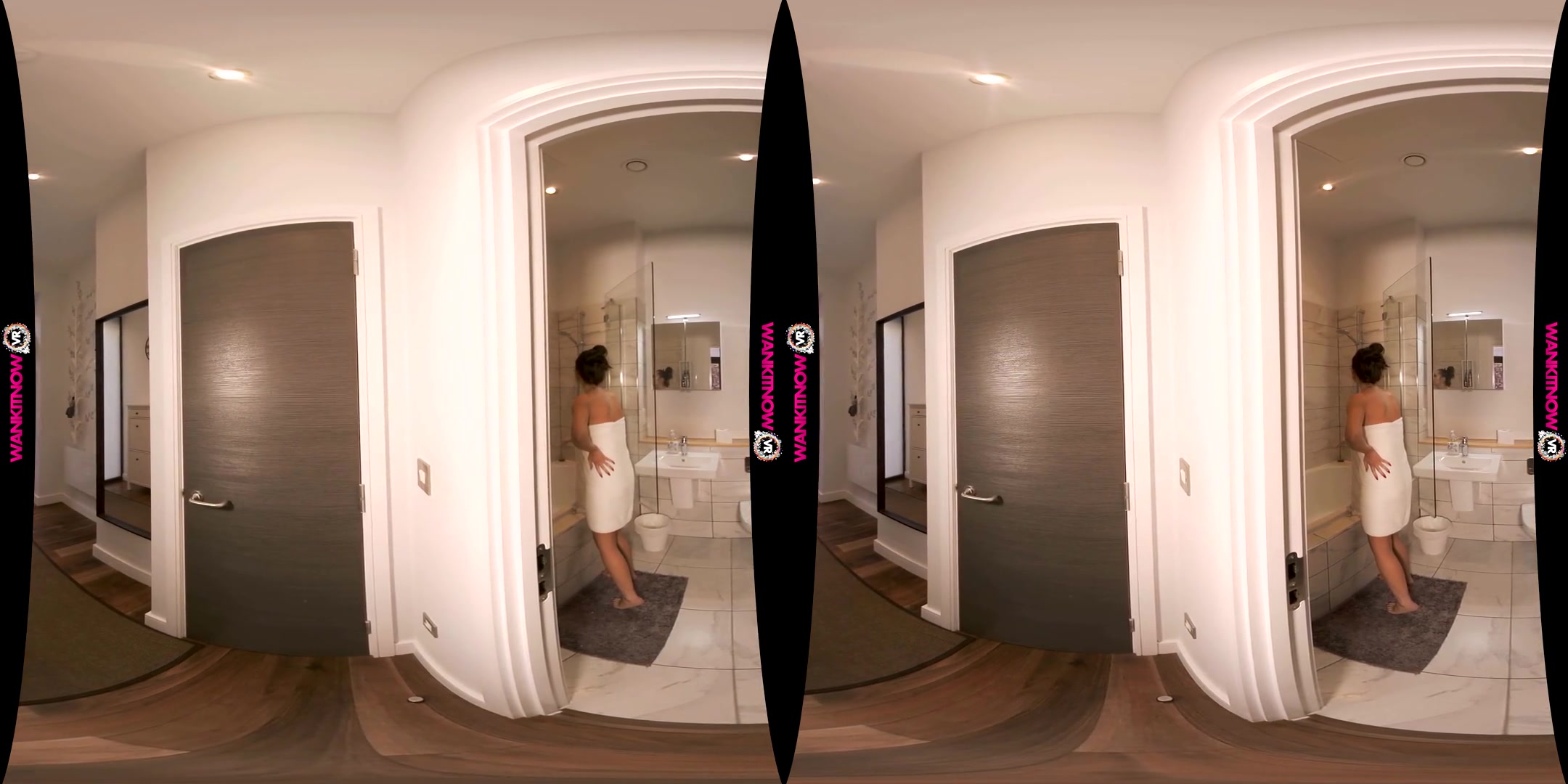 Soap Up And Wank For Me - Cute Brunette Solo - SexLikeReal