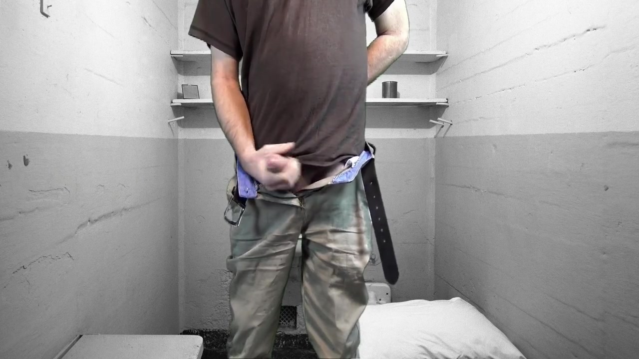 Horny Prisoner Masturbates To Cumshot fantasy Dirty Step daddy Video