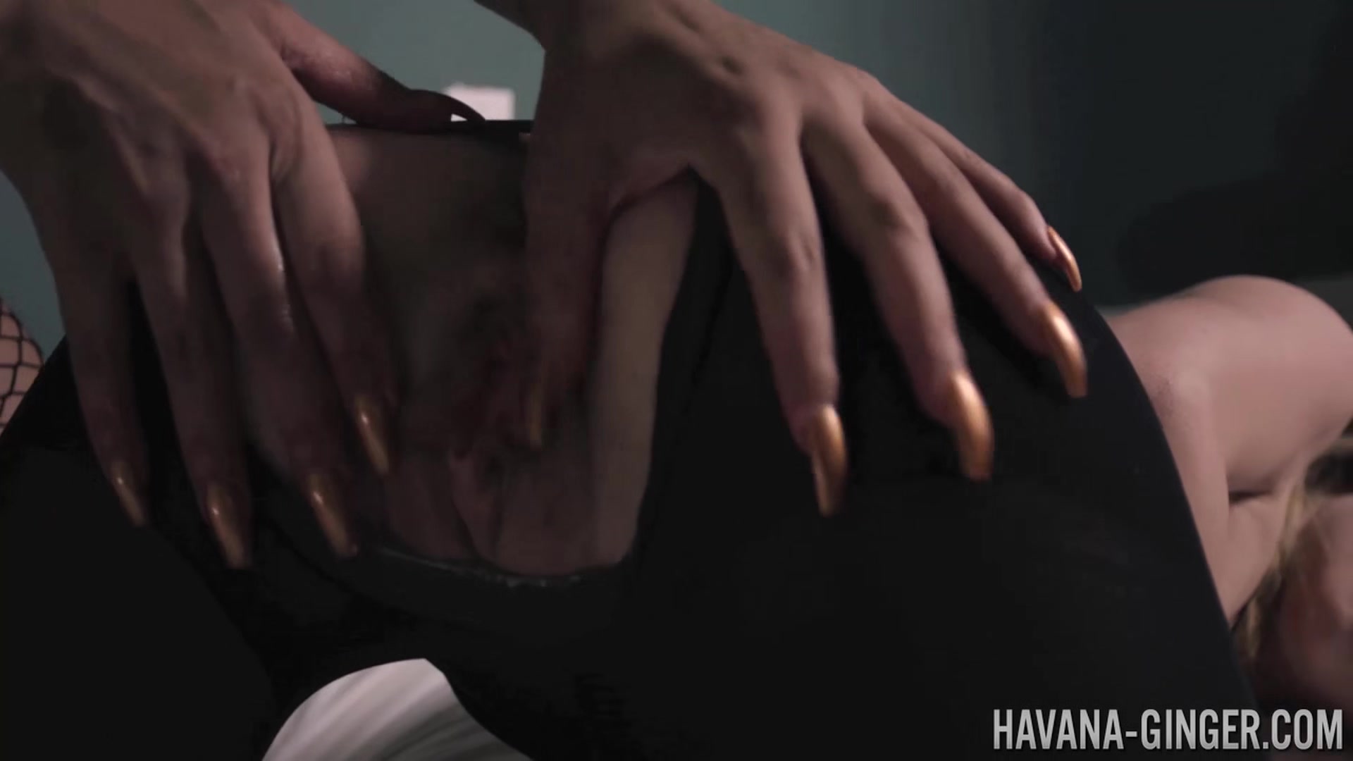 PORNSTARPLATINUM Lesbo Havana Ginger Dominates Angel Smalls