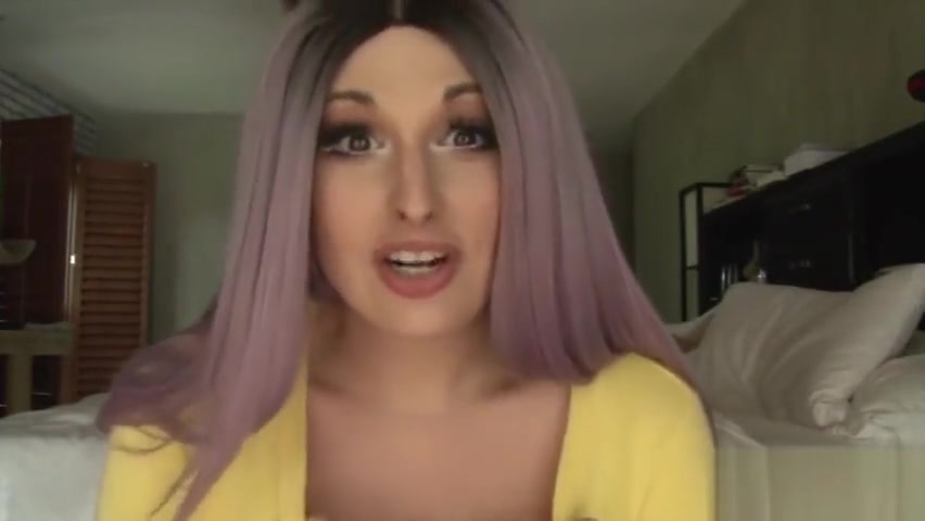 BJ jerks off in a short skirt