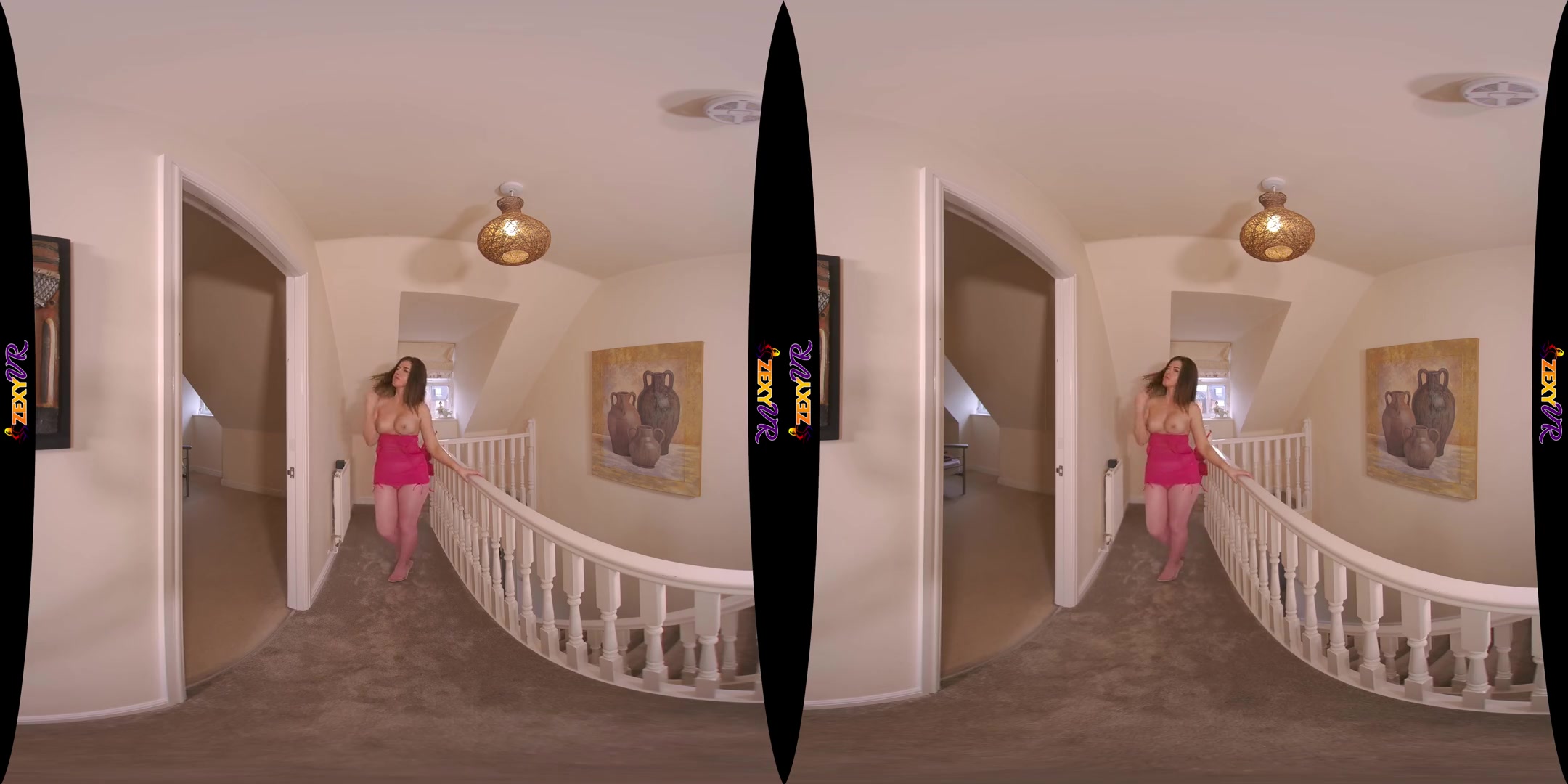 Follow Me - Big Tits Amateur in Red Lingerie Stripping