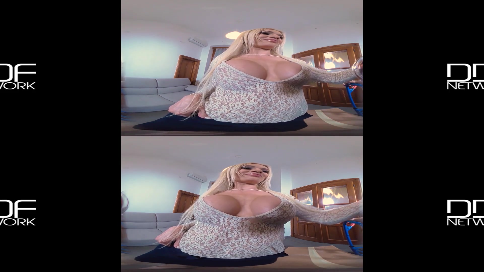 Kitana Lure in Sultry Cock Sucker: Blonde Russian Babe Swallows Cum in POV - DDFNetworkVR