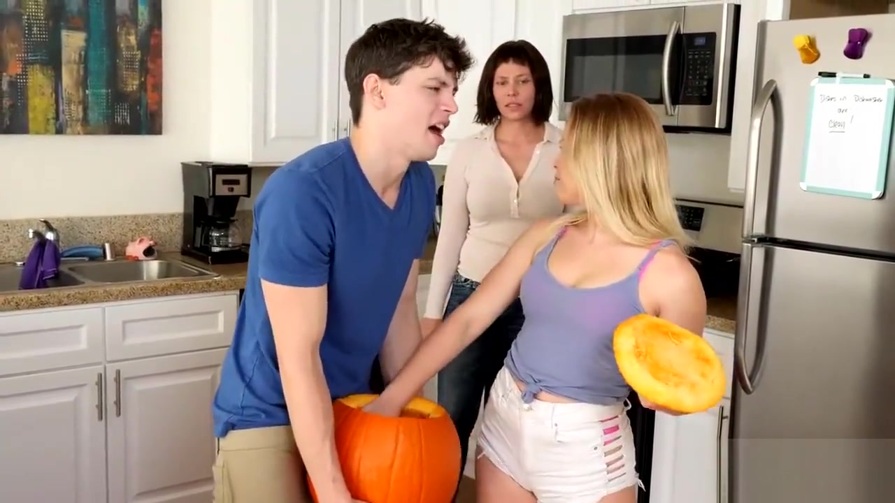 STEPBROTHER FUCKS STEPSISTER NEXT TO HIS Step mom