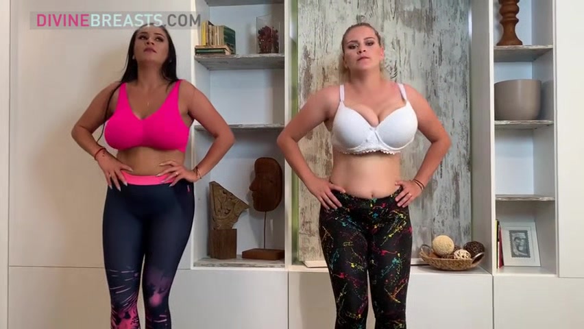 Helen and Erin Busty Aerobics Babes