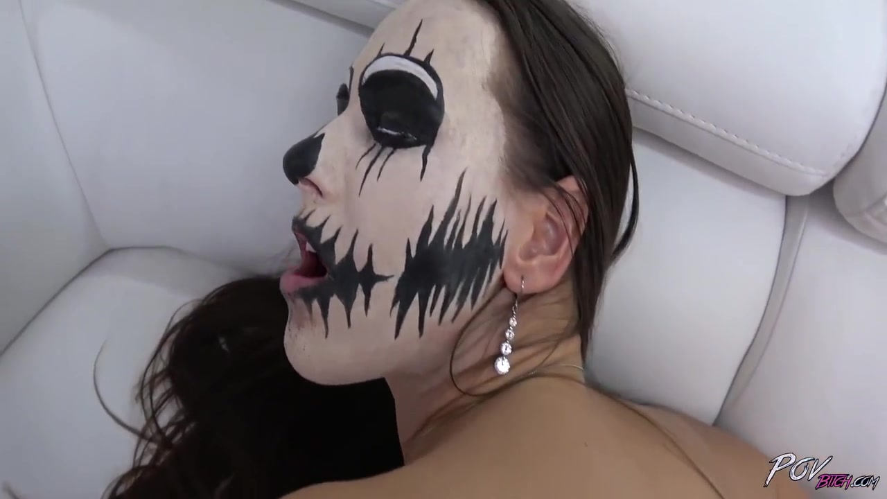 A Masked Whore Is Slurping A Dong Before It Opens And Fills Her Pussy 6 Min