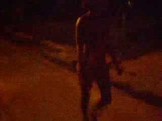 Nude walk around the hood