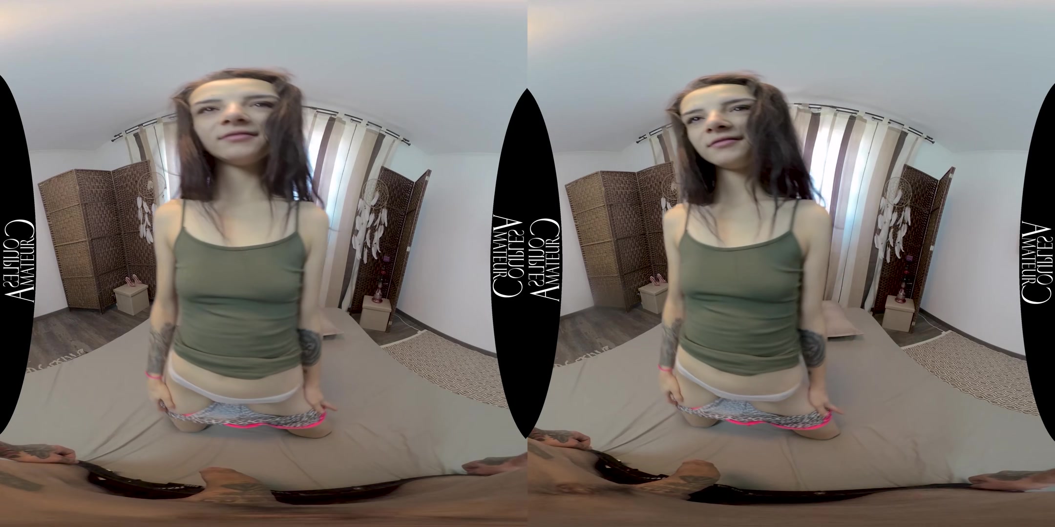 Skinny teen 18+ Tries Anal And Finishes With A Creampie - AmateurCouplesVR