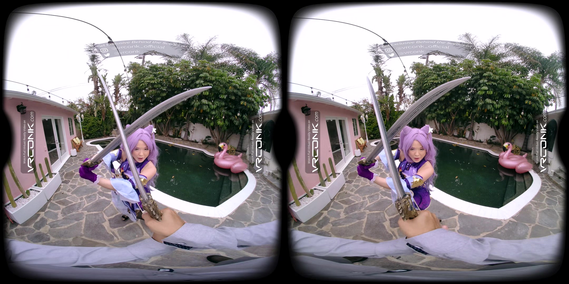 VR Conk Genshin Impact Keqing A sexy teen 18+ Cosplay Parody with Lulu Chu In VR Porn