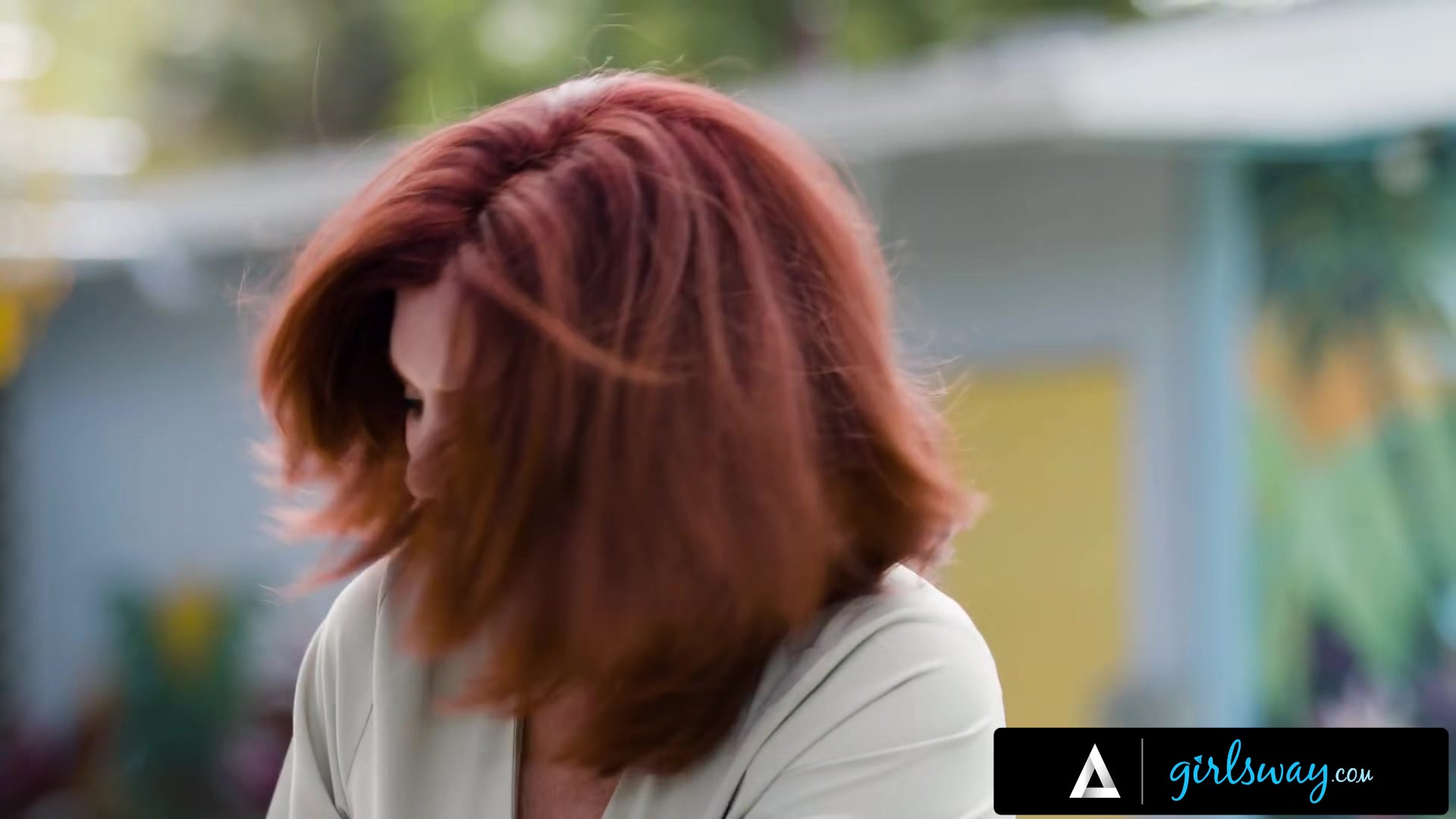GIRLSWAY Busty BBW Redhead MILF Wants Her Sexy Gardener Gabriela Lopez's Pussy So Bad