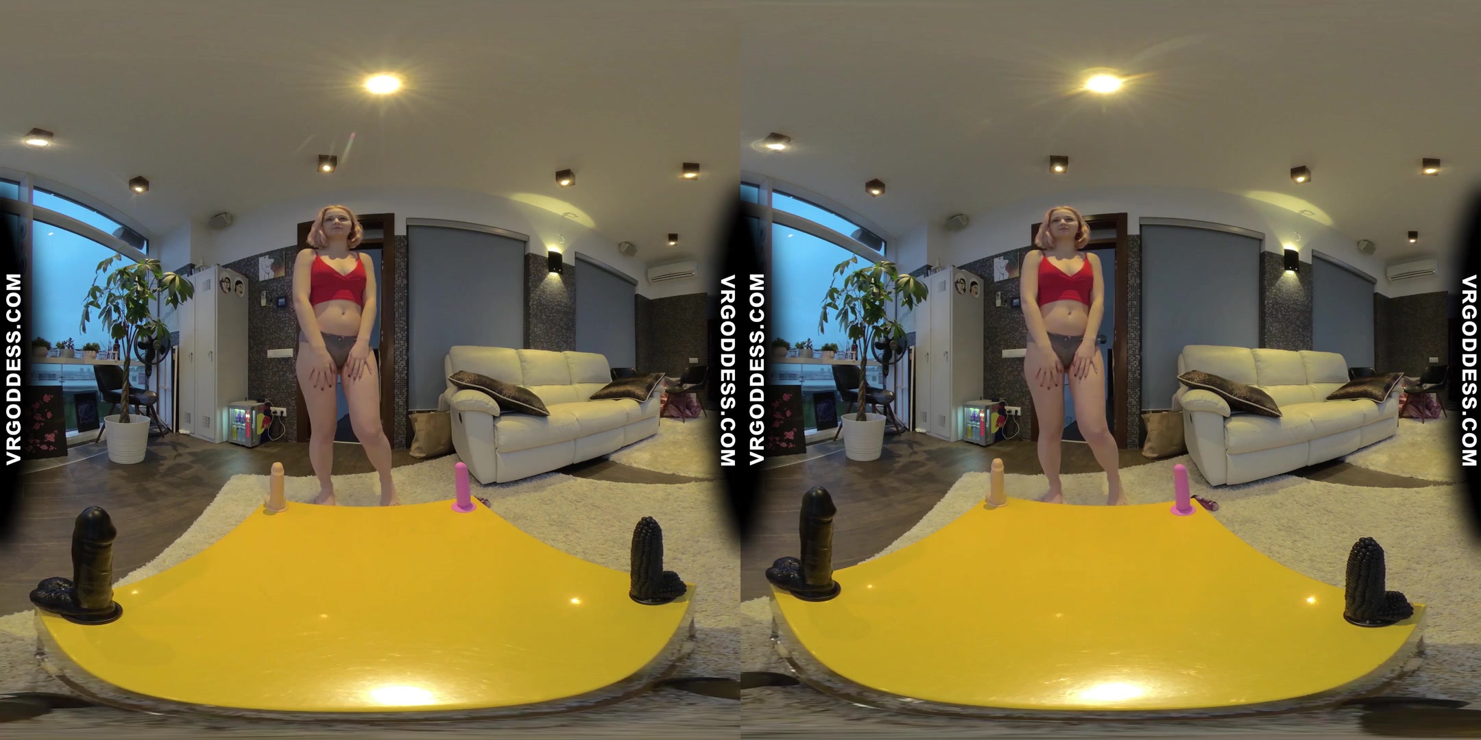 Cute Girl Layla Perfect Perky Tits Doing Dildo Challenge Answering Will It Fit