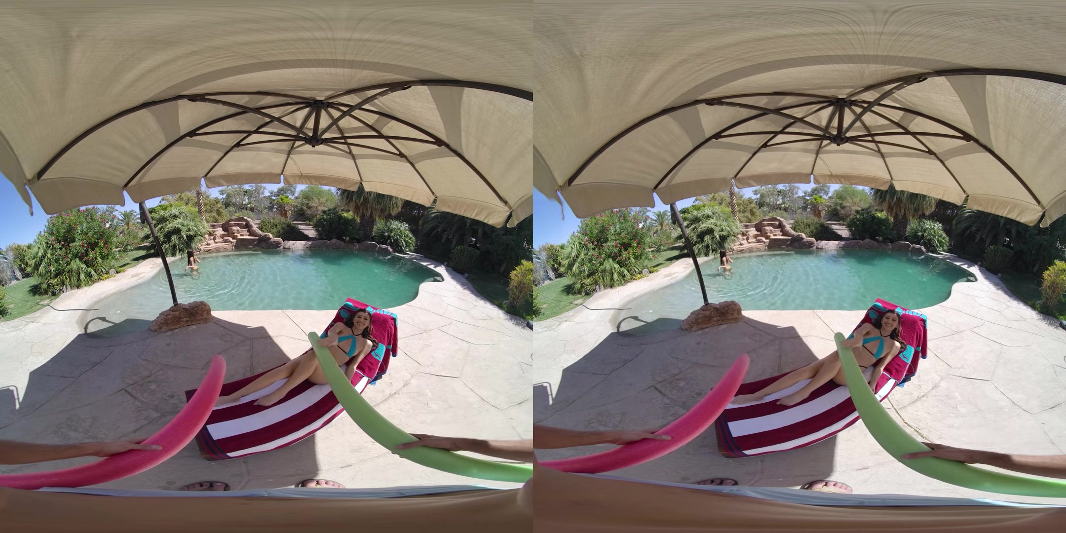 Threesome by the Pool