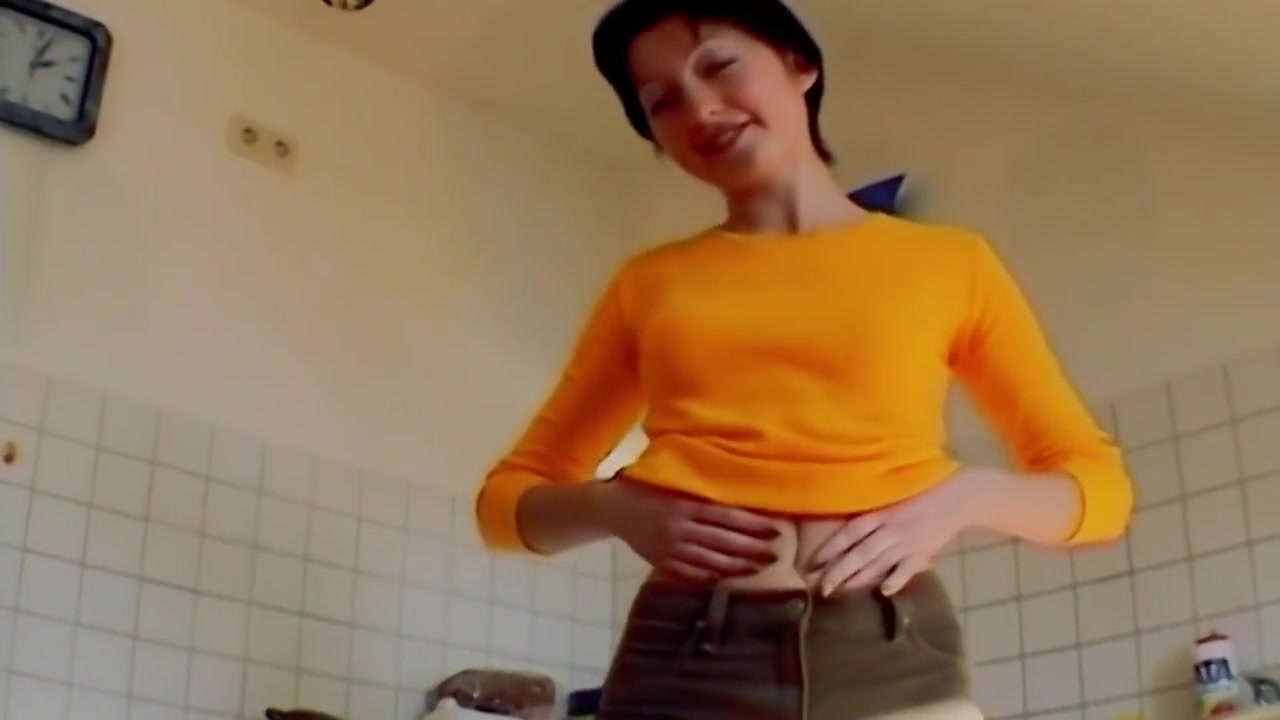 Small Titted German Chick Sucking A Cock And Playing With A Cucumber