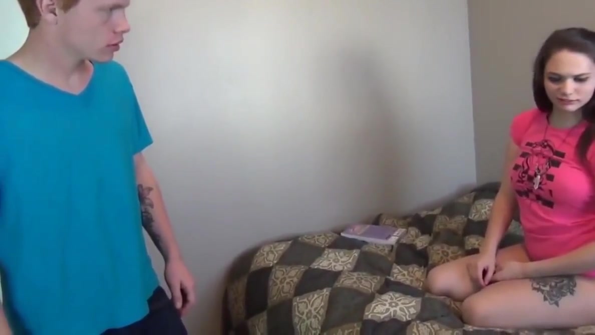 gorgeous teen 18+ with nice body having fun with redhead boy