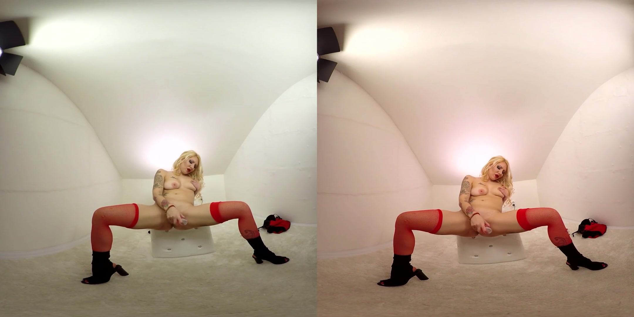 Vanessa Sweet in Tattooed Blonde Fucks Her Vibrator - BravoModelsMedia