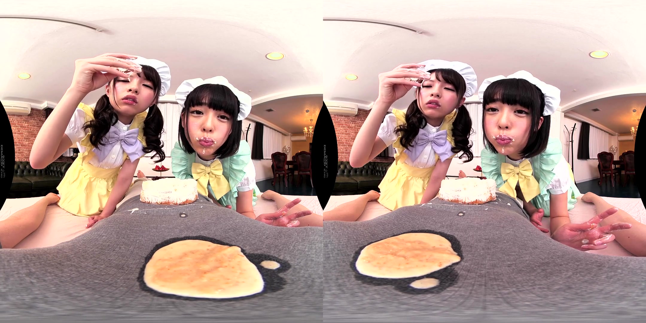 (Food Chewing Fetish) Devilish Little Maids Serve their Masochistic Master!; Messy Food Fetish Maids Get Dirty