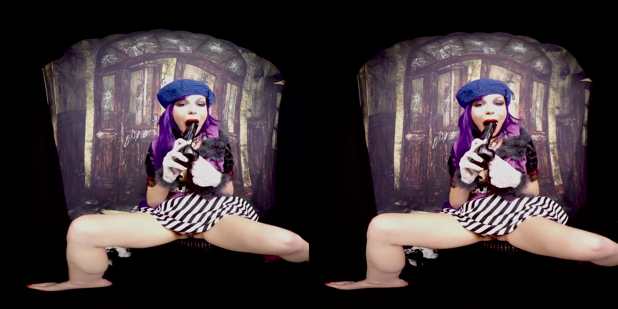 386 - Rebeka Black; Alt-Girl Pinup Solo with a Toy