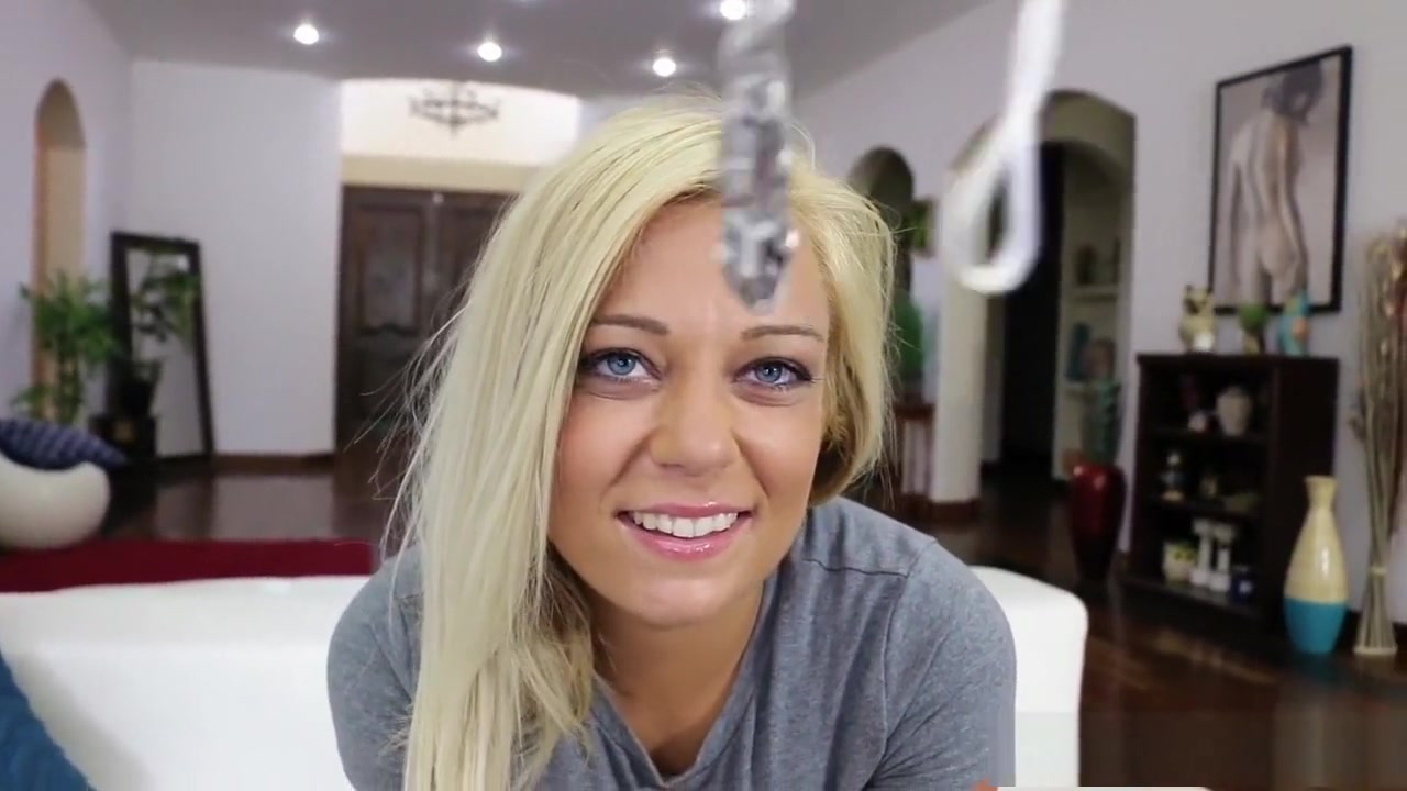 Blonde stepsister will do anything for cock