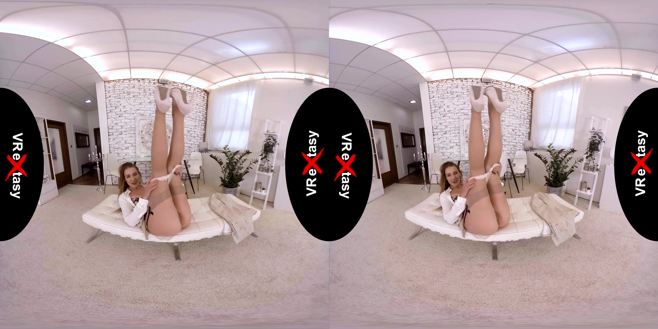 Alexis Crystal - Solo - Redhead Lingerie Fingering