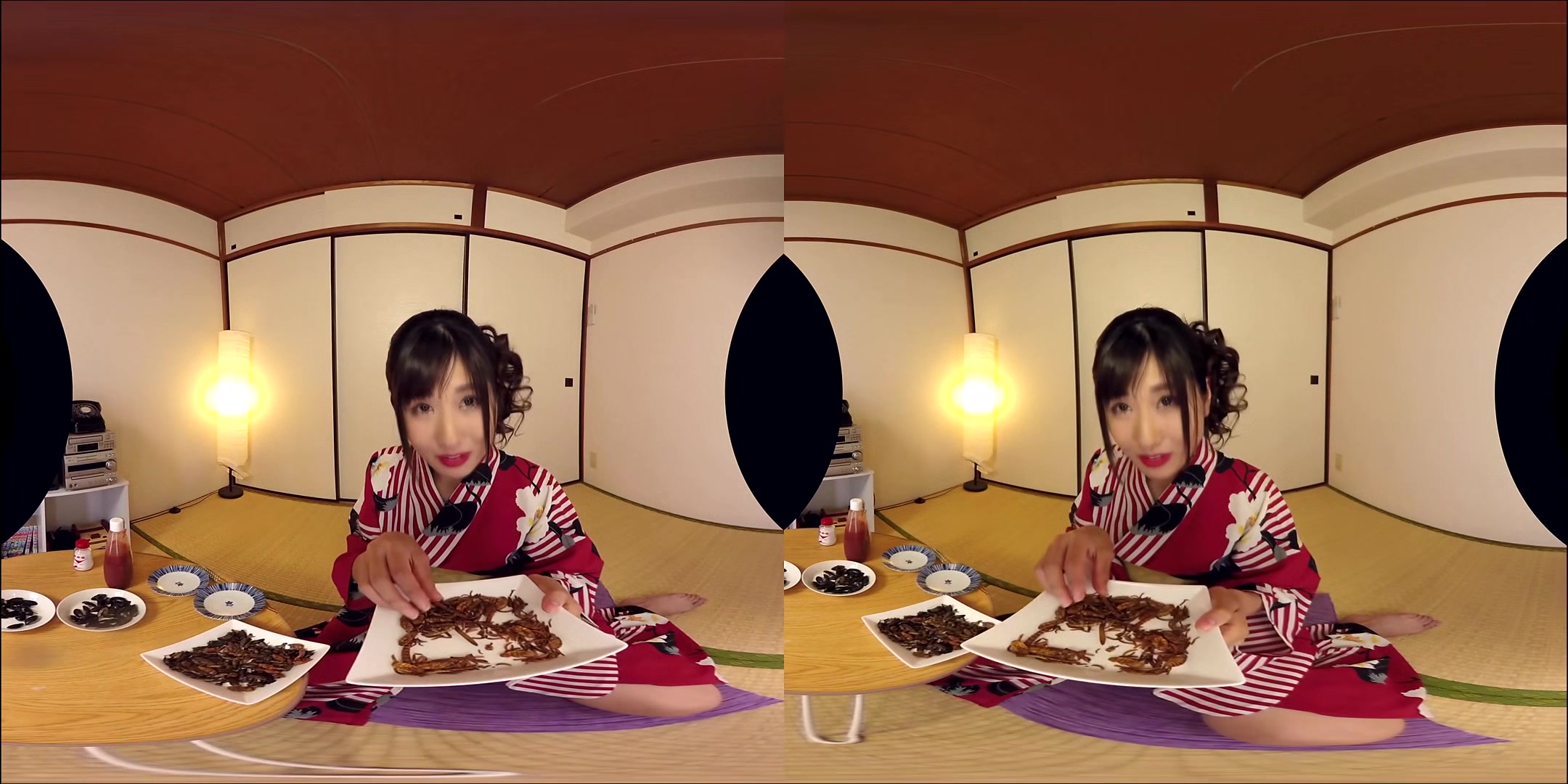 Kotomi Soramame Eats Bugs; Hot Japanese Idol Softcore Food Fetish