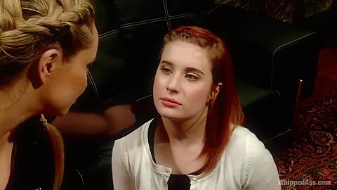 18 year old strap on fucked in the ass by lezdom professor for the first time