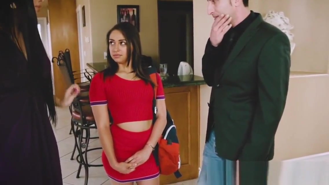 Babysitter gets 3way fuck