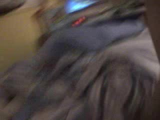 Ebony girlfriend taking care of her boyfriend's white cock