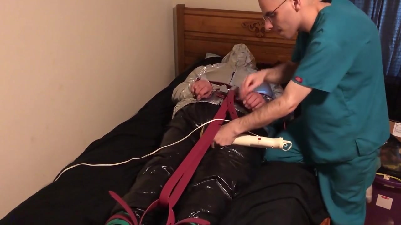 Jun 14 2022 - Rubber Boy Gets Tied Up & Breath Controlled In Silver Nylon