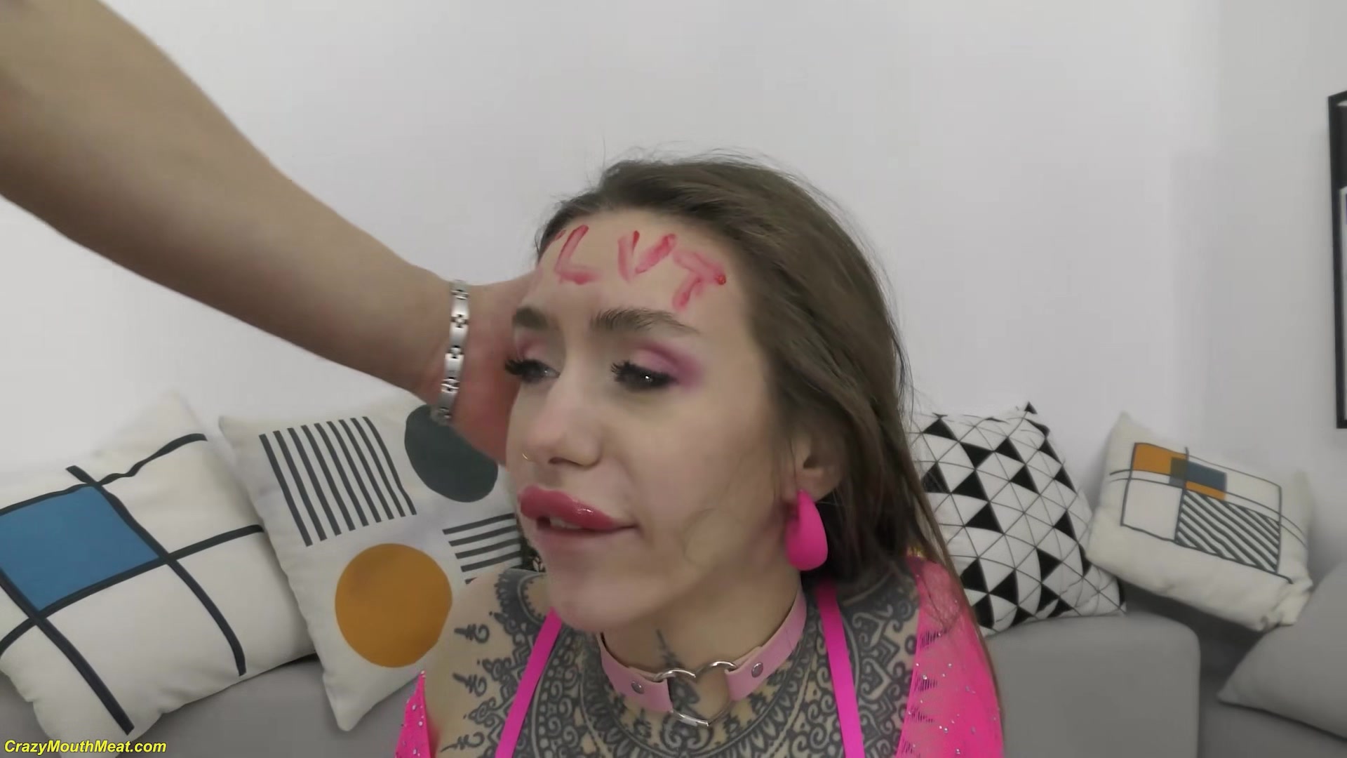 extreme rough big cock face fuck lesson