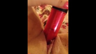 watch me as i slowly fuck my pussy and cum